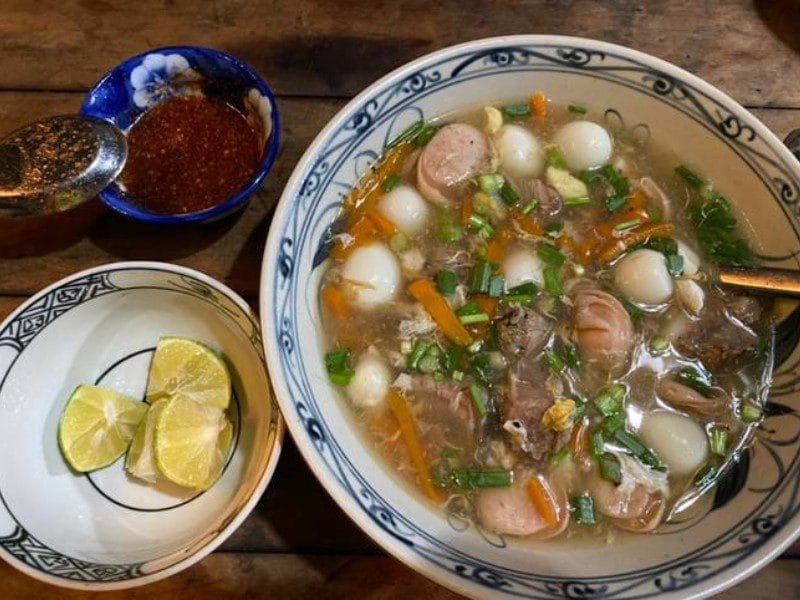 Nguyên liệu tươi ngon làm súp bột báng